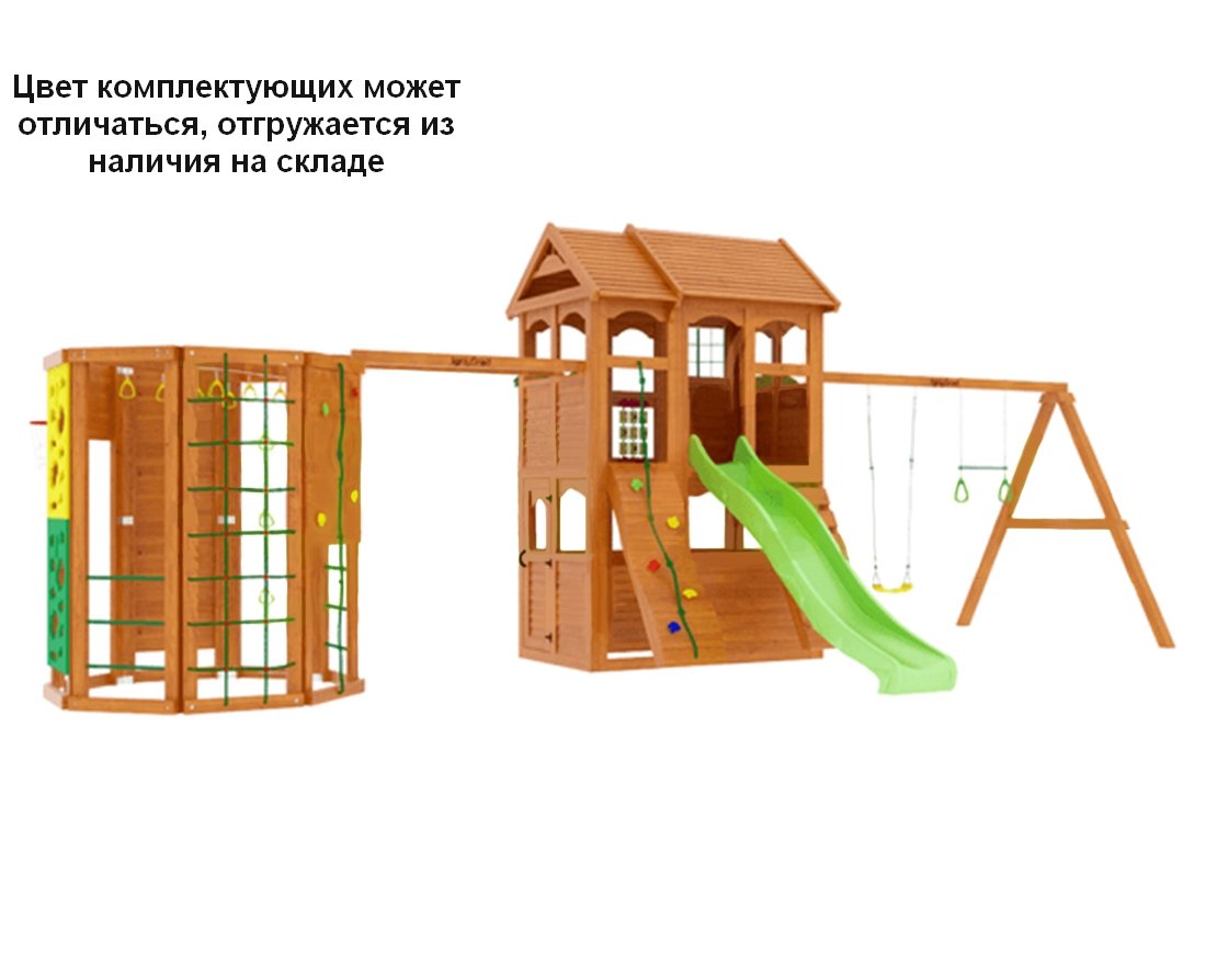 Детская деревянная площадка для дачи ″Клубный домик 2 с WorkOut″